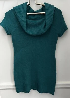 Suéter Next Era Couture para mujer verde azulado cuello capucha manga corta talla XL Foto 1 de 4