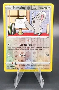 Pokemon - Minccino Reverse Holo Common 124/172 - Sword & Shield Brilliant Stars - Picture 1 of 1