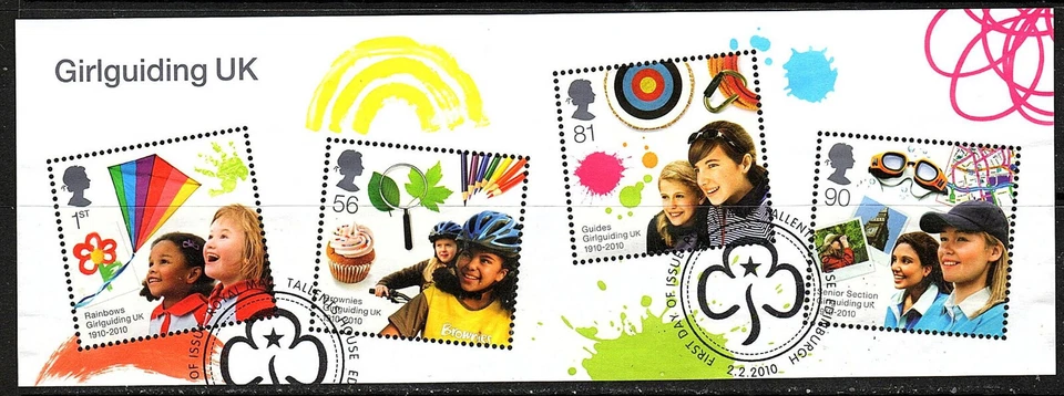 GB 2010 - Girl Guides - Mini hoja - Muy bien usada Foto 1 de 1