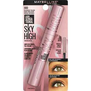 "Maybelline Lash Sensational Sky High Washable Mascara Makeup, Blackest Black, 0 - Picture 1 of 4