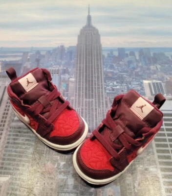 Nike Jordan 1 Mid SE Gym Red/Pink Foam TD Toddler Size 4c AV5172 600 New - Image 1 of 4