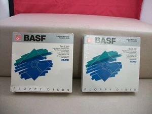 18 BASF 5.25" Floppy Computer Disks and 4 3M 5.25" Floppy Computer Disks - Afbeelding 1 van 4