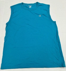 24A20 Champion L3534 Herren Authentic Cotton Athletic Tank LG blau - Bild 1 von 2
