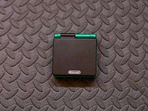 GBA SP Custodia di Ricambio Guscio Colore Misto Nero + Pokemon Rayquaza Verde - Foto 1 di 3