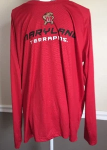 Colosseum Medium Polyester NWOT Men's NCAA Maryland Terrapins Long Sleeve Red - Picture 1 of 11