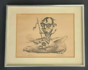 David Levine | Firmado a mano | Dibujos animados políticos | 1970 | PGB - Imagen 1 de 6