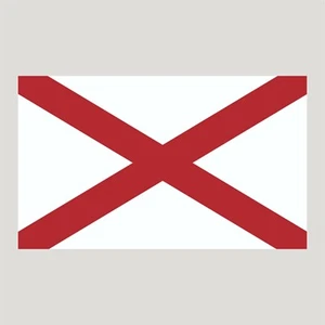 "Pegatina, calcomanía, pegatina de vacaciones con bandera del estado de Alabama 3"" x 5" - Imagen 1 de 2
