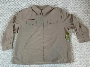 New 2011 BSA Back Vented Ladies 4X Boy Scout Uniform LS Shirt Soft Polyester NWT - Picture 1 of 16