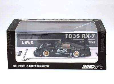 Inno64 1:644 Mazda RX7 (FD3S) LB-WORKS Super Silhouette Black IN64-LBWK-RX7-01 - Image 1 of 4