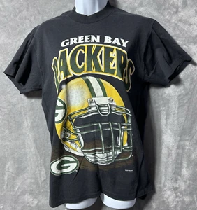 Vintage 1996 NFL Green Bay Packers T-Shirt Mens Size Medium Helmet single stitch - Picture 1 of 13