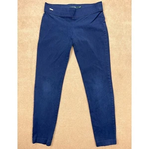 Lauren Ralph Lauren Hose Damen 6 (31x27) Blau Gerades Bein Mid Rise Stretch - Bild 1 von 14