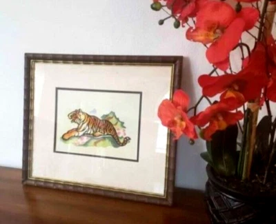 IMAGEN 16" X 14" PLANTILLA TUGER CORTADA A MANO HECHA EN ESCUELA DE ARTE INFANTIL JAPONESA Foto 1 de 4