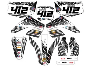 2000-2001 CR 125 R MERICA Grey Senge Graphics Kit Compatible with Honda - Picture 1 of 10