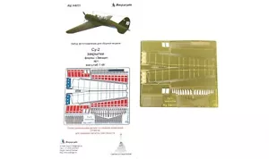 Juego de solapas Microdesign 048221 detalles fotograbados para Su-2 (Zvezda 4805) 1/48 - Imagen 1 de 3