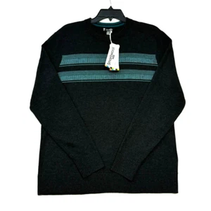 Suéter SMARTWOOL Para Hombre Rayas Crew Gris Carbón/Verde Esmeralda Talla M Nuevo con Etiquetas $105 - Imagen 1 de 5
