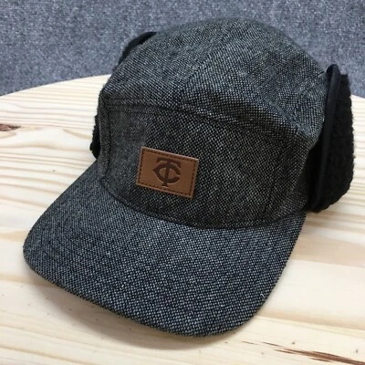 Sombrero Minnesota Twins Pepsi 5 paneles para hombre negro sistema operativo con orejeras logotipo bordado Foto 1 de 4