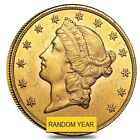 $20 Gold Double Eagle Liberty Head - Almost Uncirculated AU (Random Year)