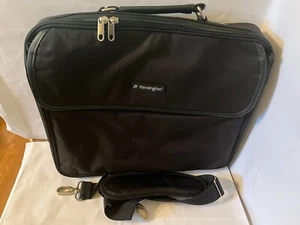 Kensington 15.6" Black Case Portable Computer Laptop Storage Bag Shoulder Strap - Picture 1 of 10