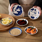 4pcs Japanese Style Ceramic Dessert Sauce Dish Tableware Lucky Cat Pattern