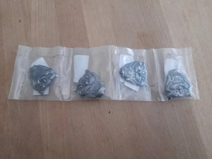 4 x NUEVO GENUINO JAGUAR S-TYPE-R STR PARRILLA INSIGNIA GRIS OSCURO CROMO GRUÑIDO - Imagen 1 de 6