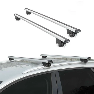 220 Lbs Luggage Roof Rack Cross Bars for Audi A4 C6 Allroad 2006-2011 Gray - Image 1 of 4