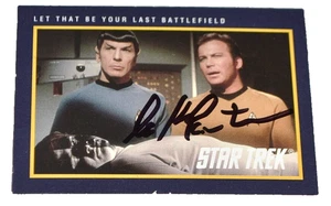 WILLIAM SHATNER Hand Signed STAR TREK Card #215 Autographed - Picture 1 of 2