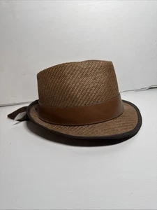 Peter Grimm Hat Brown Luke Fedora Style - Cold One Bottle Opener One Size NEW 56 - Picture 1 of 14