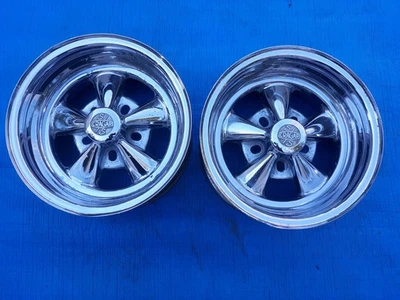Cragar SS Wheels 14x8 Deep Dish Vari-Fit  Chevy-Ford-Mopar 1974 Pair  - Image 1 of 4