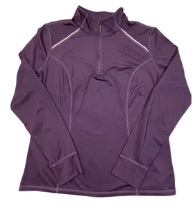 Xersion Women's Purple Lightweight Quarter Zip Pullover SIZE-LARGE - Picture 1 of 5