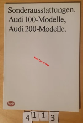 AUDI 100 200 SPECIAL EQUIPMENT ACCESSORIES German brochure 36 pages 5/1988 - Image 1 of 4