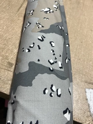 Six Color Chocolate Chip Gray Saudi NyCO Ripstop MIL-SPEC by the Yard USA Made - Image 1 of 3