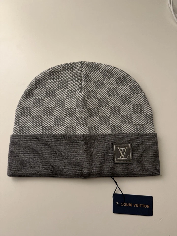 Louis Vuitton Herren Mütze Grau Kariert Einheitsgröße - Bild 1 von 4