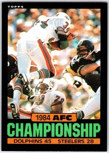 1985 Topps #8 - AFC Championship (W. Bennett) (ENM) *HGCARDS* - Bild 1 von 2