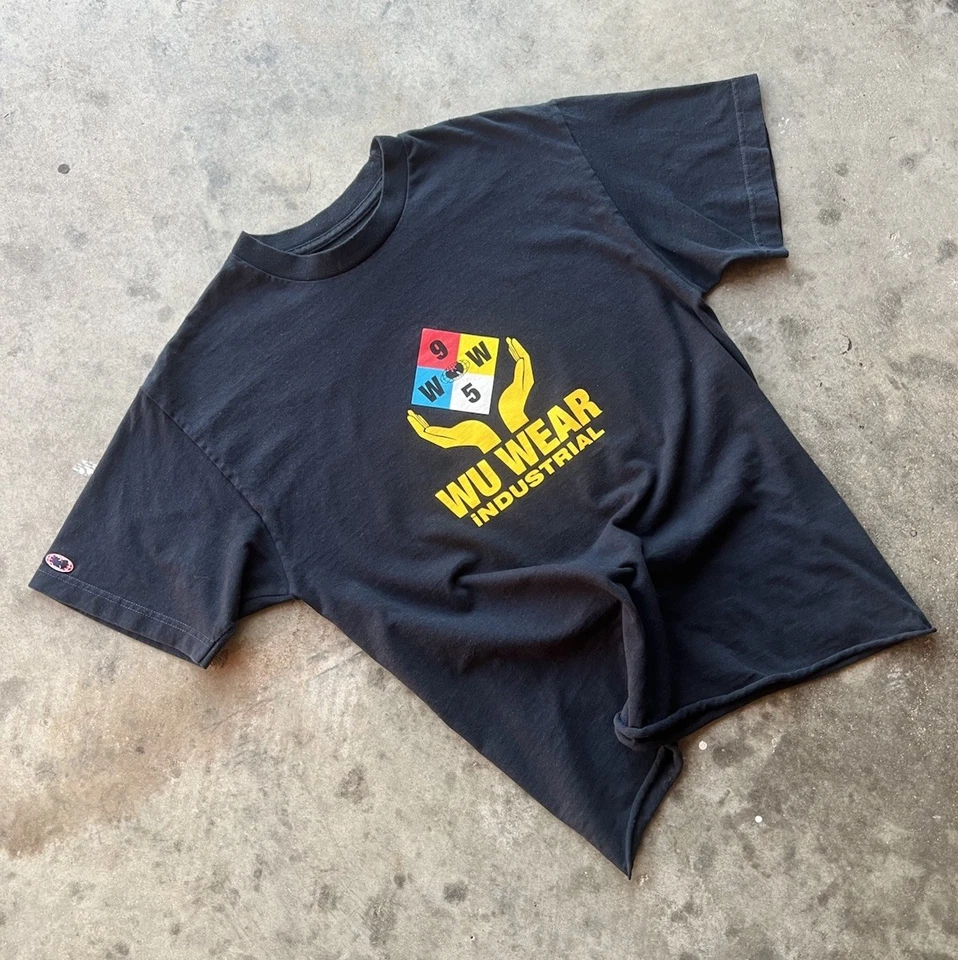 Camiseta industrial Wu Wear azul marino Wu-Tang talla mediana para hombre Foto 1 de 4