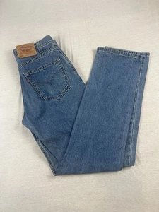 Vintage Levi’s 505 Herrenjeans 33 x 34 hergestellt in Kanada normale Passform gerades Bein Denim - Bild 1 von 13