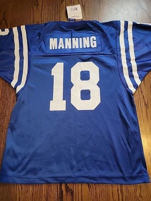 Camiseta de fútbol americano grande juvenil campeón Peyton Manning Indianapolis Colts 14-16  Foto 1 de 4