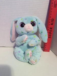 🐰🥚 Ty Beanie Bellies SKIPPY the Blue Easter Bunny Rabbit 6" Plush Gift Kids - Picture 1 of 4