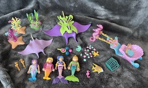 Playmobil Princess Magic Meerjungfrauen Seepferdchenkutsche Perlensammler Rochen - Bild 1 von 6