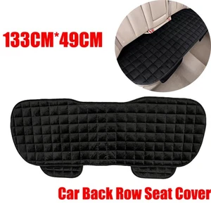 Black Protector Mat Chair Cushion Auto Accessories Car Rear Back Row Seat Cover - Foto 1 di 18