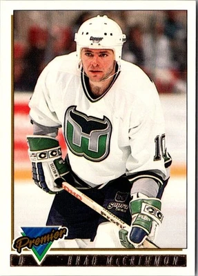 1993 Topps Premier Brad McCrimmon #391 Hartford Whalers Hockey Card - Image 1 of 2