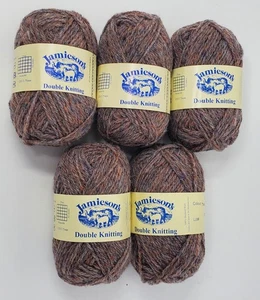 Jamieson's DOUBLE KNITTING Yarn (Lot/5) - 100% Wool - #237 THISLEDOWN -82yds ea - Picture 1 of 3