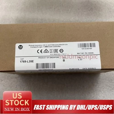 New Factory Sealed 1769-L35E SER B CompactLogix 1.5 MB ENet Controller 1769L35E - Image 1 of 2