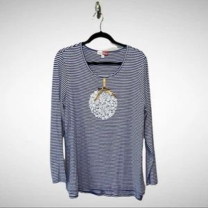 Camisa manga larga adorno brillo Merry Wear talla XL - Imagen 1 de 8