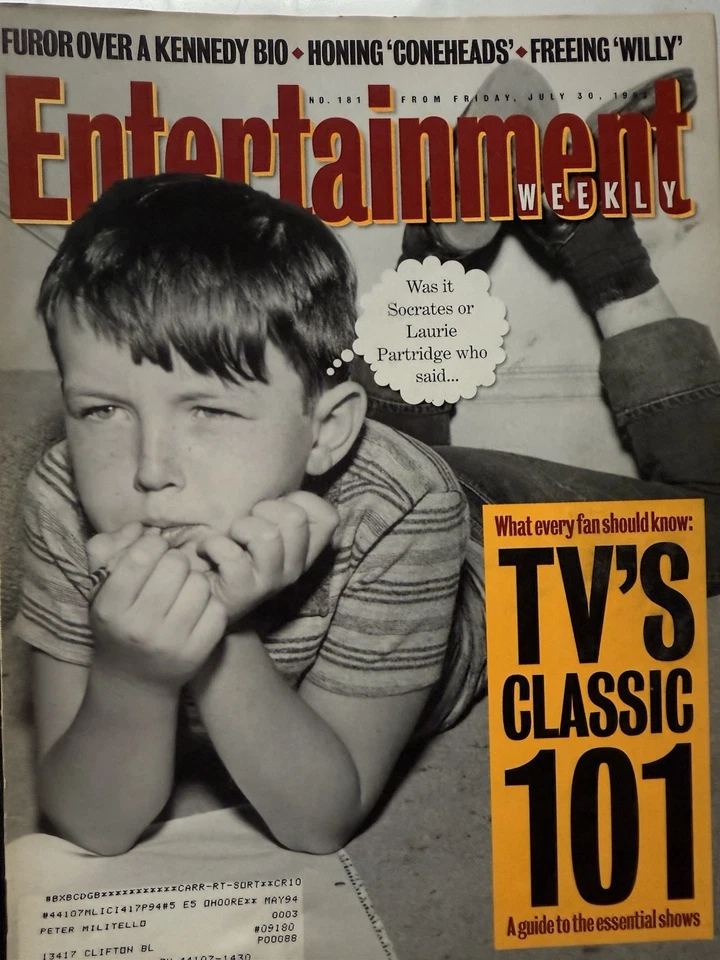 Entertainment Weekly Magazine Fri Jul 30, 1993 TV’S Classic 101-Coneheads  - Image 1 of 1