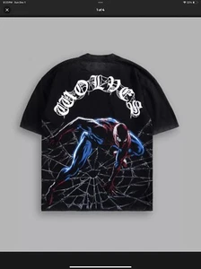 Darc Sport SPIDER-MAN'S WEB "PREMIUM" OVERSIZED TEE Size XL Rare - Picture 1 of 5