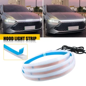 Start Scan Dynamic 150cm LED DRL Car Hood Light Strip Daytime Running Light - Picture 1 of 12