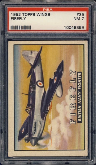 1952 Topps Wings #35 Firefly PSA 7 - Image 1 of 1