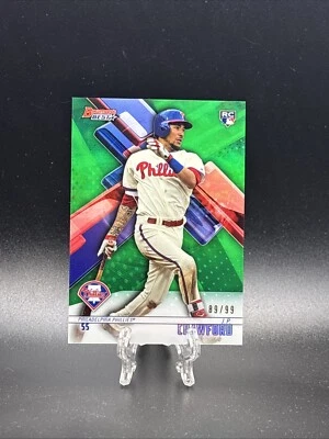2018 Bowman’s Best J.P. Crawford #38 Green Refractor Rookie Card #’D 89/99 RC - Image 1 of 4