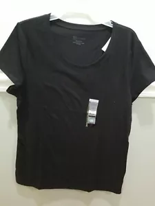 NO BOUNDARIES JUNIORS' EVERYDAY T-SHIRT BLACK WITH SHORT SLEEVES SIZE XL 15-17 - Picture 1 of 7