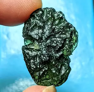 MOLDAVITE Tektite Genuine Crystal Synergy 12 Certified Authentic Meteorite - Picture 1 of 7